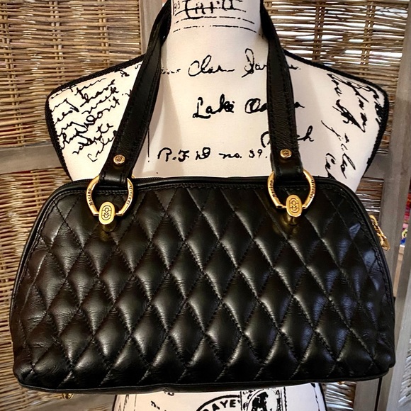 Marino Orlandi Handbags - Marino Orlandi quilted black leather handbag